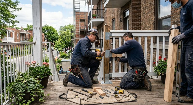 Balcony Post Repair in Seattle, WA
