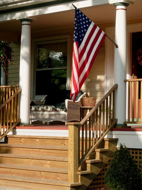 Classic Wooden Porch Rails