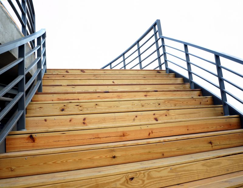 Open-Design Wood Stairs